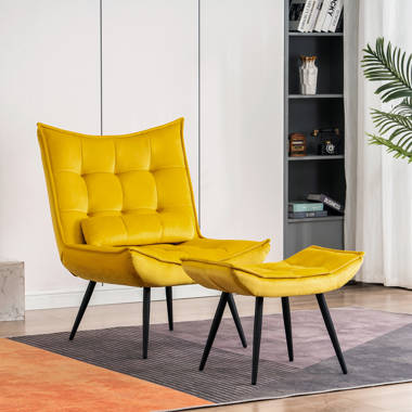 Yellow accent chair discount wayfair